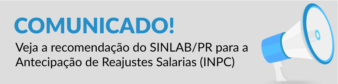 Recomendação do SINLAB/PR ao Reajuste Salarial (INPC)